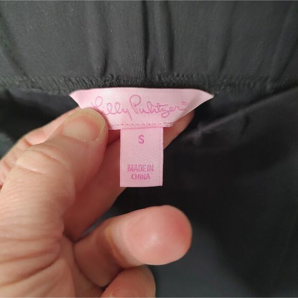 Lilly Pulitzer Cropped Ankle ‘Tuxedo Travel Pants’ in Black Size Small - Picture 5 of 11